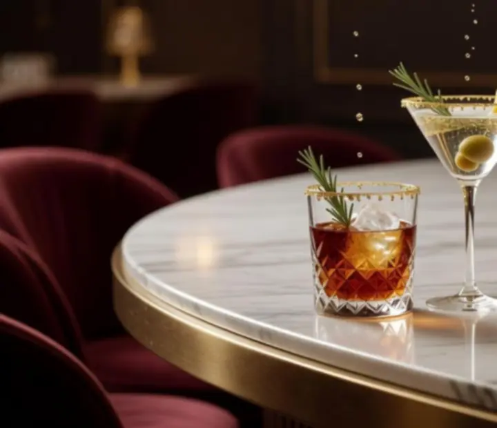 Cocktails élégants et signatures de la maison Terra Ciel