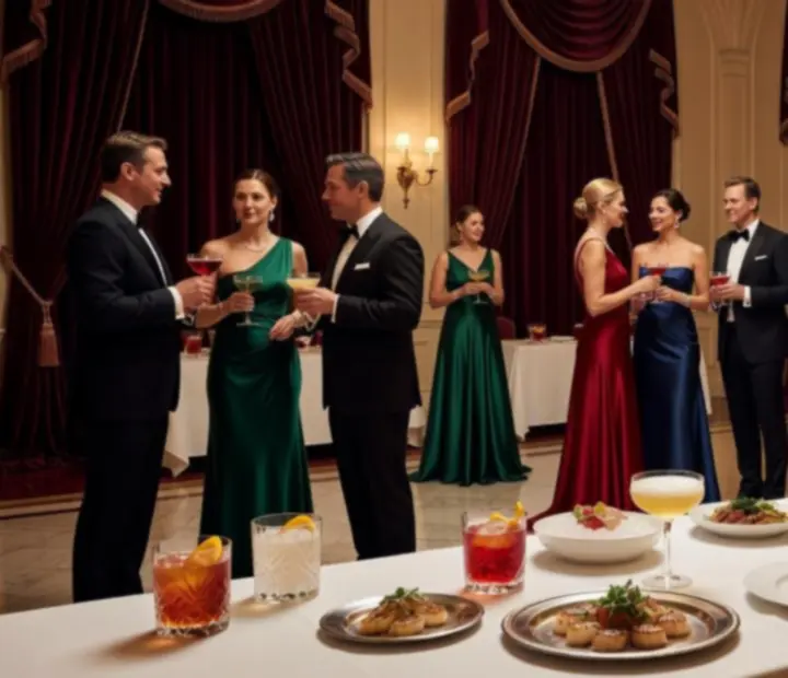 Ambiance de réception privée dans le restaurant Terra Ciel